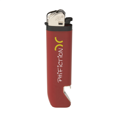 Picture of FLINT OPENER LIGHTER in Red.