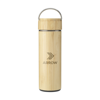 Picture of NIKKO 330 ML BAMBOO THERMO BOTTLE & THERMO CUP in Bamboo