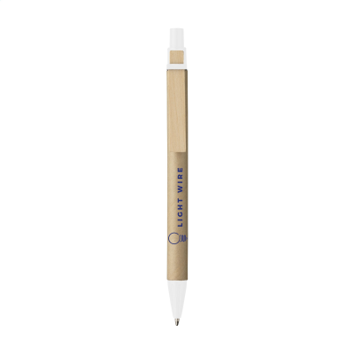 Picture of PAPERWRITE CARDBOARD CARD PEN in White