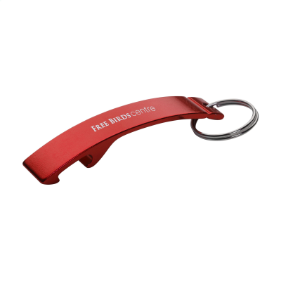 Picture of ALUMINIUM METAL OPENER in Red.