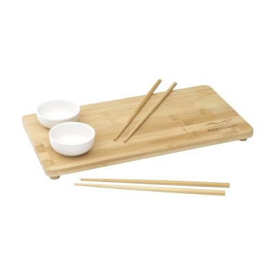Picture of TEMAKI BAMBOO SUSHI TRAY GIFT SET in Bamboo.
