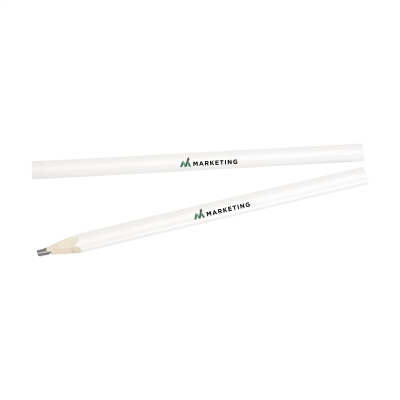 Picture of CARPENTER WOOD PENCIL in White.