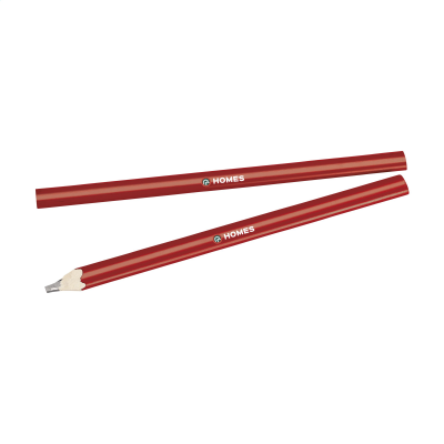 Picture of CARPENTER WOOD PENCIL in Red.