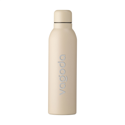 Picture of HELIOS RECYCLED STEEL BOTTLE 470 ML in Beige.