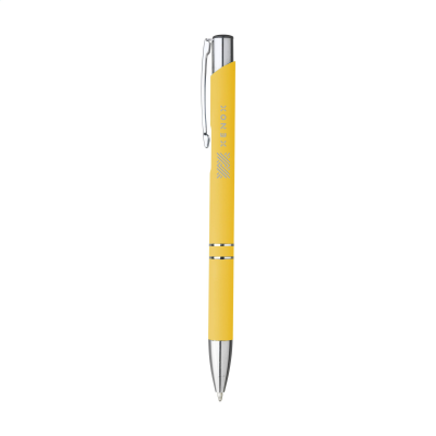 Picture of EBONY SOFT TOUCH TRIM PEN in Yellow.
