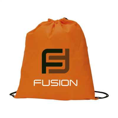 Picture of NON-WOVEN PROMOBAG BACKPACK RUCKSACK in Orange