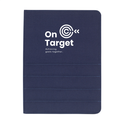 Picture of QUINCY PORTFOLIO RPET A4 DOCUMENT FOLDER in Blue.