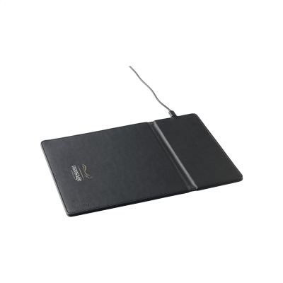 Picture of RCS RECYCLED CORDLESS CHARGER MOUSEMAT in Black