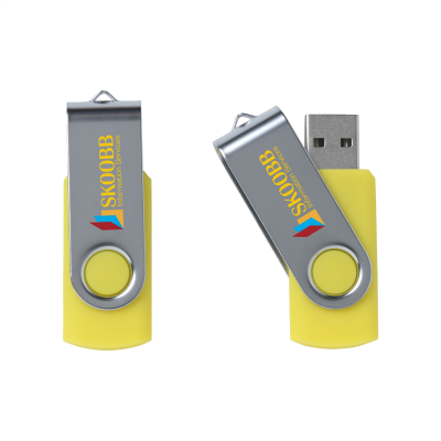 Picture of USB TWIST 4 GB in Yellow.