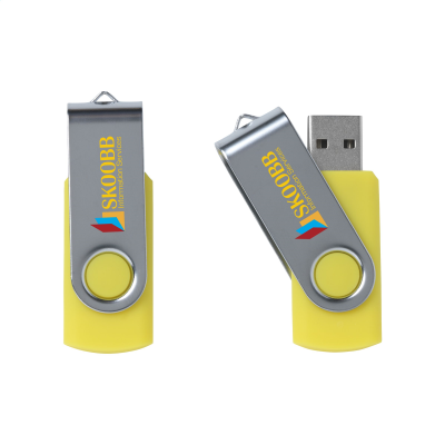 Picture of USB TWIST 8 GB in Yellow.