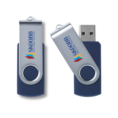 Picture of USB TWIST 16 GB in Blue.