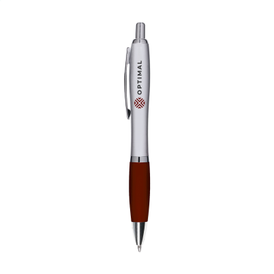 Picture of ATHOS SILVER PEN in Burgundy