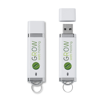 Picture of USB TALENT FROM STOCK 4 GB in White.