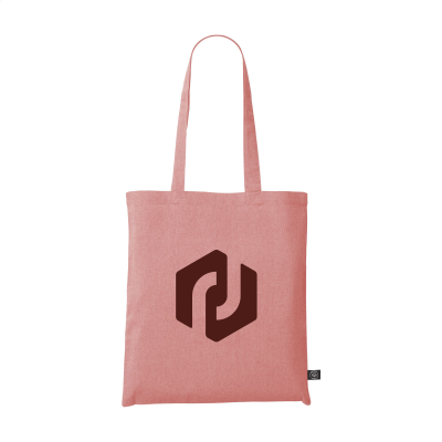 Picture of RECYCLED COTTON SHOPPER (180 G & M²) BAG in Red