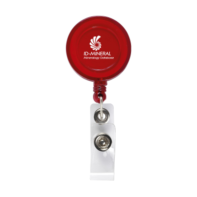 Picture of BADGECLIP BADGE HOLDER in Transparent Red