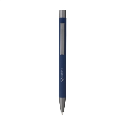 Picture of BRADY SOFT TOUCH RECYCLED ALUMINIUM METAL PEN in Blue.