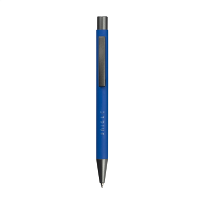 Picture of BRADY SOFT TOUCH RECYCLED ALUMINIUM METAL PEN in Royal Blue.
