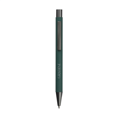 Picture of BRADY SOFT TOUCH RECYCLED ALUMINIUM METAL PEN in Green.