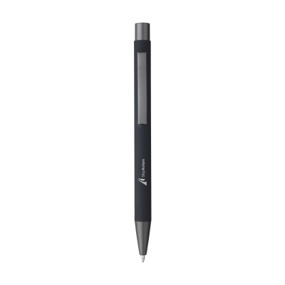 Picture of BRADY SOFT TOUCH RECYCLED ALUMINIUM METAL PEN in Black.