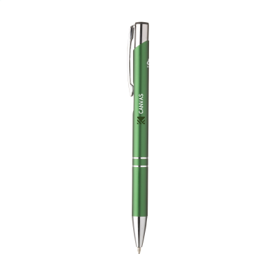 Picture of EBONY RECYCLED ALUMINIUM METAL PEN in Green.