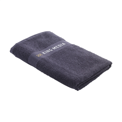 Picture of WOOOSH BATH TOWEL GRS RECYCLE COTTON MIX 140 x 70 CM in Dark Grey.