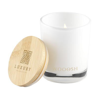 Picture of WOOOSH SCENTED CANDLE SWEETS VANILLA in White.