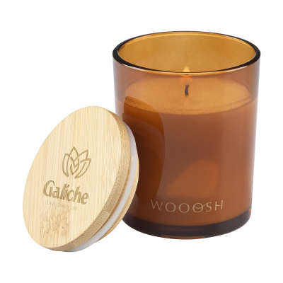 Picture of WOOOSH SCENTED CANDLE MUSK PEACH in Orange.