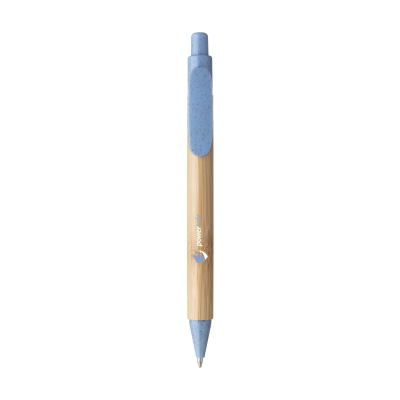 Picture of BAMBOO WHEAT PEN WHEAT STRAW BALL PEN PEN in Light Blue