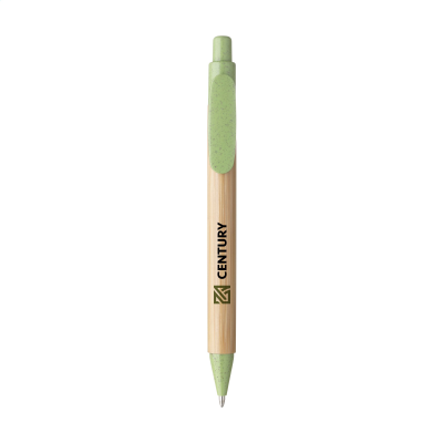 Picture of BAMBOO WHEAT PEN WHEAT STRAW BALL PEN PEN in Green.
