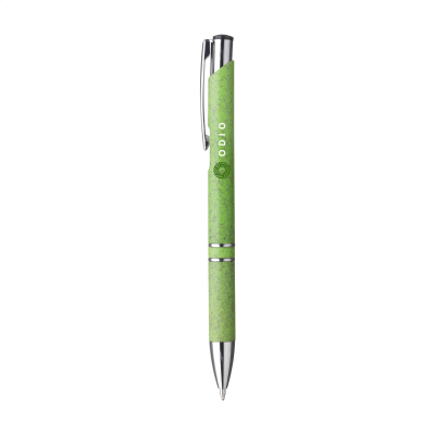 EBONY WHEAT WHEAT STRAW BALL PEN PEN in Green