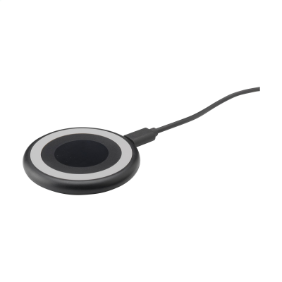 Picture of ALL-IN-ONE RCS RECYCLED 15W MAGNETIC CORDLESS CHARGER in Black & Black
