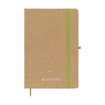 Picture of CORKNOTE A5 PAPER NOTE BOOK in Green