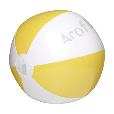 Picture of BEACHBALL Ø 27 CM in White & Yellow