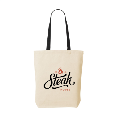 Picture of CANVAS SHOPPY COLOUR (220 G & M²) BAG in Black