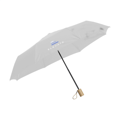 Picture of MINI UMBRELLA RCS RPET FOLDING UMBRELLA 21 INCH in White