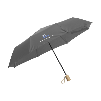 Picture of MINI UMBRELLA RCS RPET FOLDING UMBRELLA 21 INCH in Grey