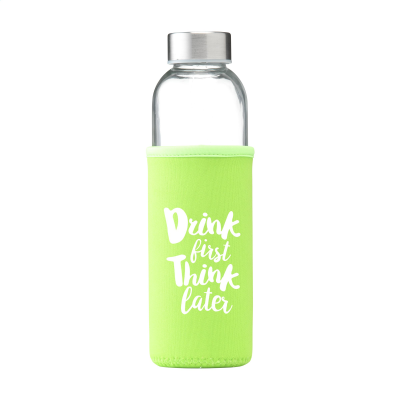 Picture of SENGA GLASS 500 ML DRINK BOTTLE in Lime
