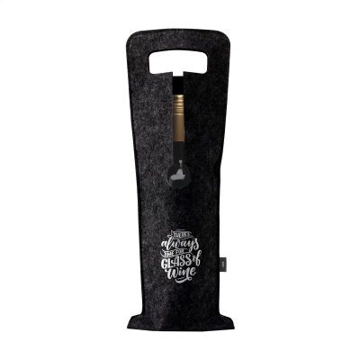 Picture of WINE BAG-TO-GIVE GRS RPET in Black