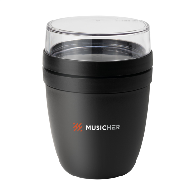 Picture of MEPAL LUNCHPOT ELLIPSE 500 ML FOOD CONTAINER in Nordic Black & Nordic Black