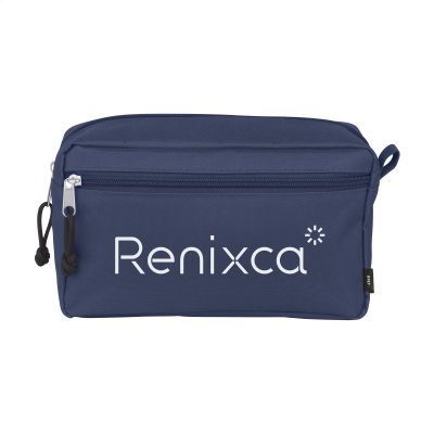 Picture of STACEY GRS RPET TOILETRY BAG in Dark Blue
