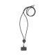 Picture of LACE LANYARD GRS RPET 0,5 CM PHONE KEYCORD in Black