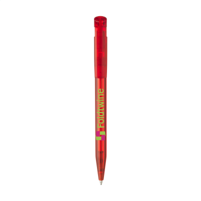 Picture of STILOLINEA S45 CLEAR TRANSPARENT PEN in Clear Transparent Red