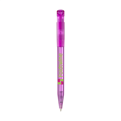 Picture of STILOLINEA S45 CLEAR TRANSPARENT PEN in Clear Transparent Pink