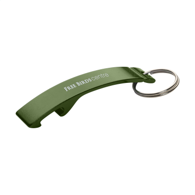 Picture of ALUMINIUM METAL OPENER KEYRING in Green