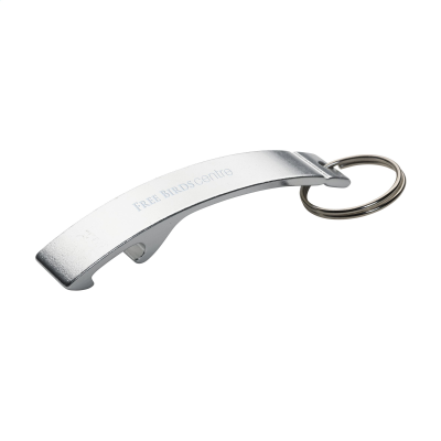 Picture of ALUMINIUM METAL OPENER KEYRING in Silver
