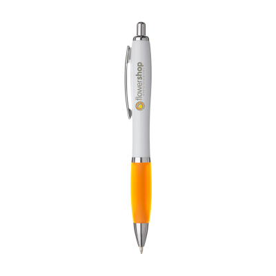 Picture of ATHOS WHITE PEN in Orange