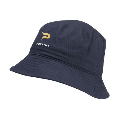 Picture of HARBER GRS RECYCLED BUCKET HAT in Navy