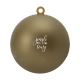 Picture of CHRISTMAS BAUBLE Ø 7 CM RECYCLED PP - MADE in Europe in Gold