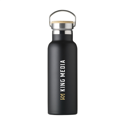 Picture of NORDVIK RCS RECYCLED STEEL 500 ML DRINK BOTTLE in Black