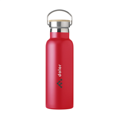Picture of NORDVIK RCS RECYCLED STEEL 500 ML DRINK BOTTLE in Red